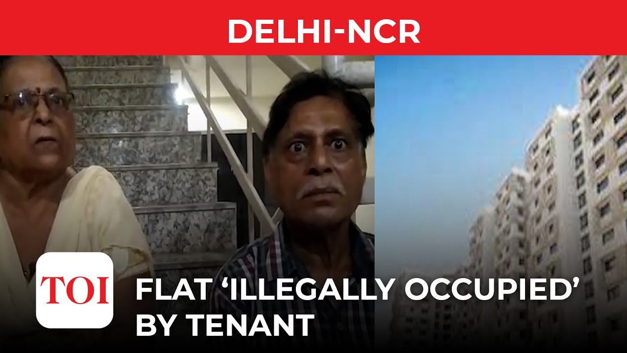 Flat &lsquo;illegally occupied&rsquo; by tenant in Noida Extension, elderly couple stages dharna on stairs