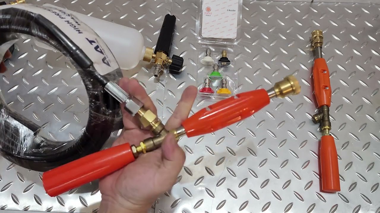 Tutorial cara pengaplikasian selang jet cleanner (selang mesin steam) ke stick sanchin