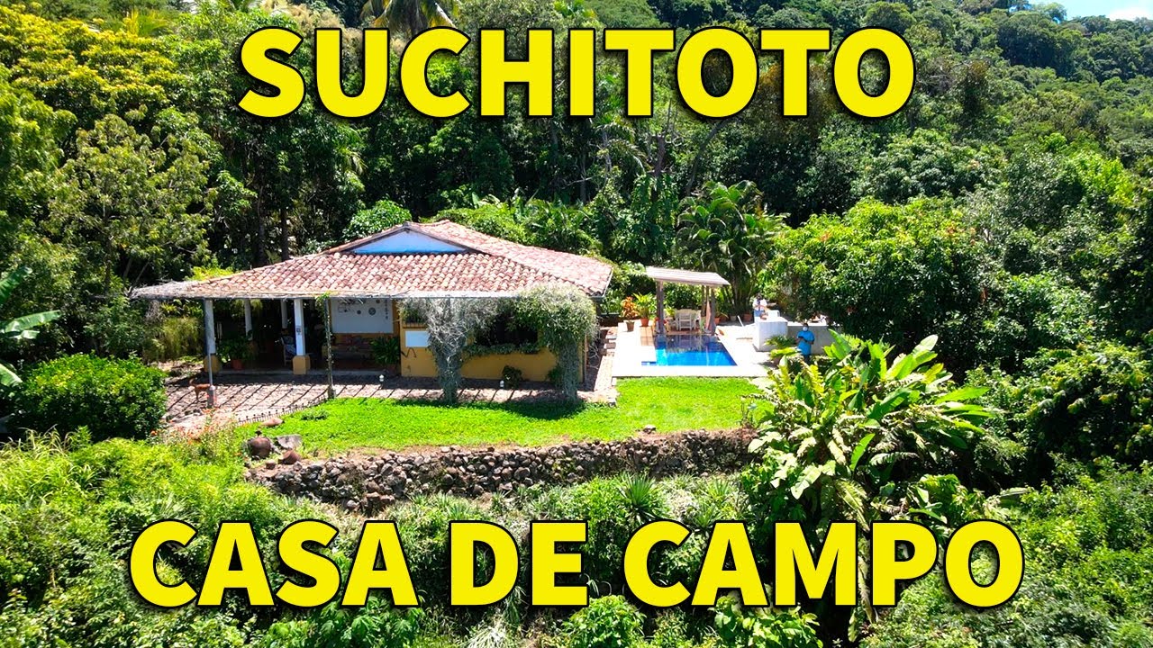 EN SUCHITOTO UNO DE LOS PUEBLOS VIVOS ENCONTRARAS ESTA HERMOSA CASA DE CAMPO CON UNA FINCA $489,000