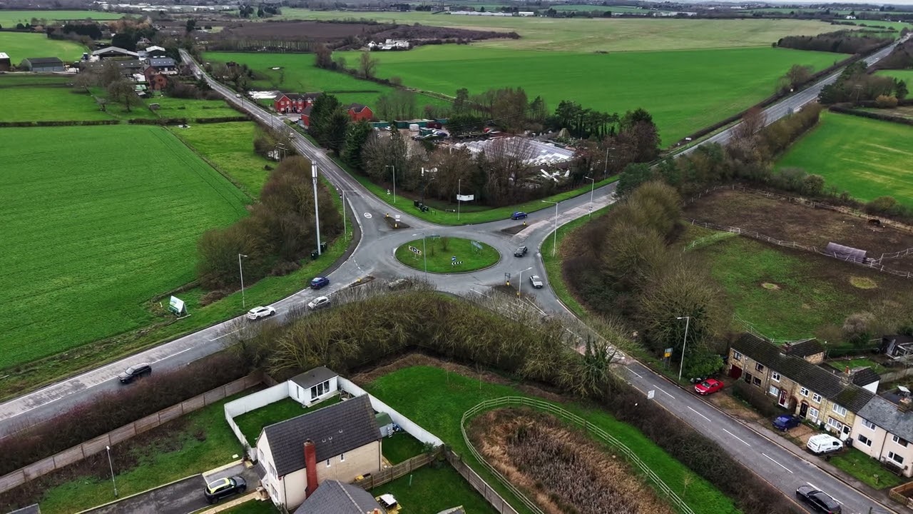 Henlow Roundabout in Motion | DJI Air 3S Timelapse