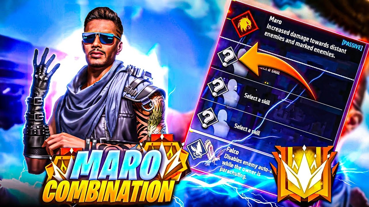 MARO CHARACTER SKILL COMBINATION 2025 | BR RANK BEST CHARACTER COMBINATION IN FREE FIRE ‎@Rakus118