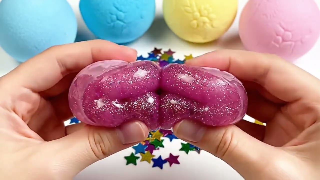 ASMR Soap Cutting  Floral Shapes & Slime ASMR 石鹸で花の形とスライムを切る
