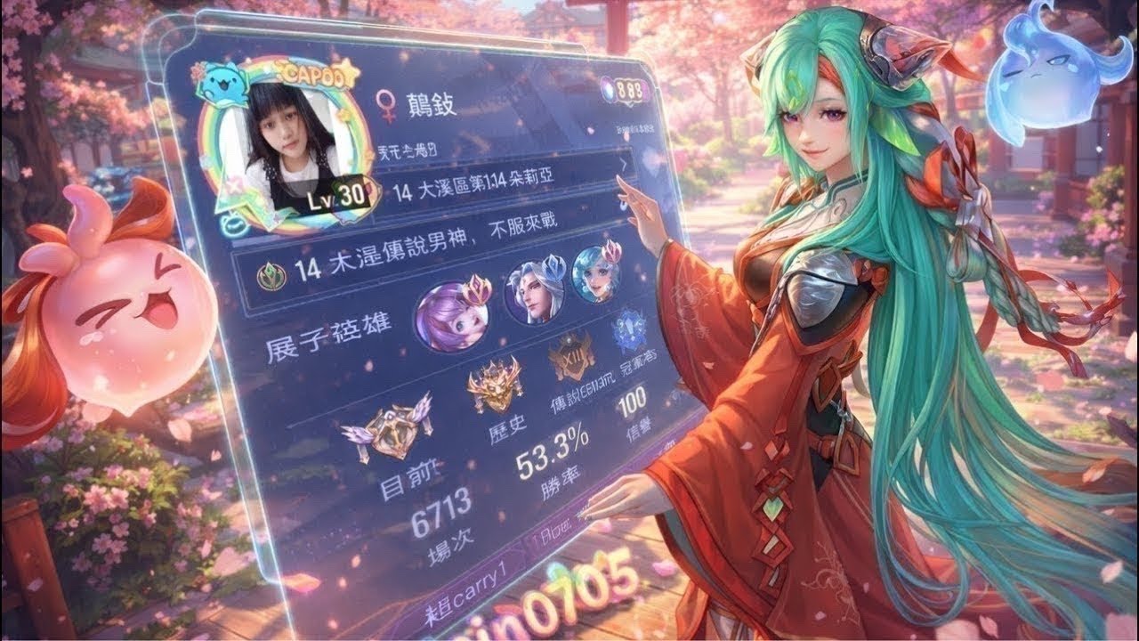 【傳說-蓁蓁下分台】有點懶懶隨便玩  #傳說對決