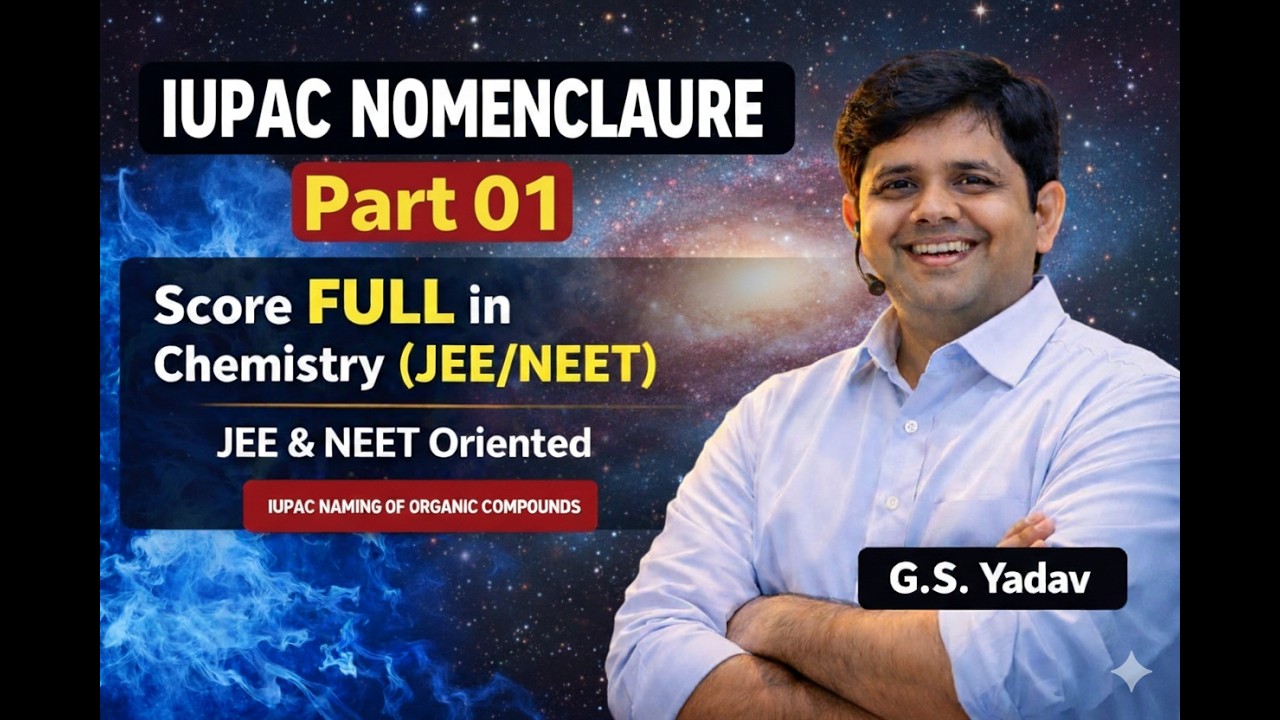 IUPAC Nomenclature - 01 || Chapterwise IUPAC Naming || Alkanes ||Alkenes|| Alkynes|| PYQS ||
