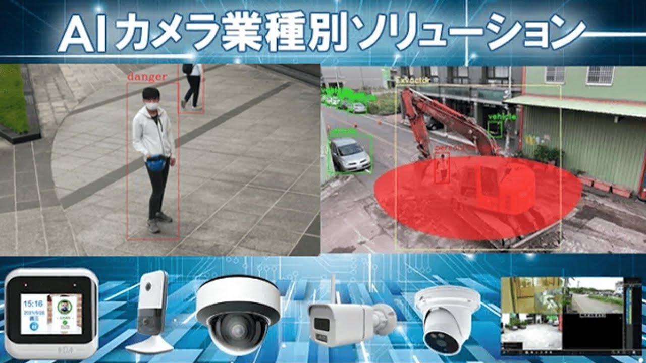 バルテックAIカメラによる行動検知・ヘルメット検知・火災検知機能を紹介