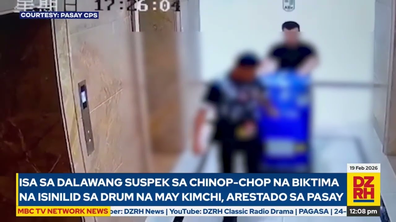 1 sa 2 suspek sa chino-chop na biktima na isinilid sa drum na may kimchi, arestado sa Pasay