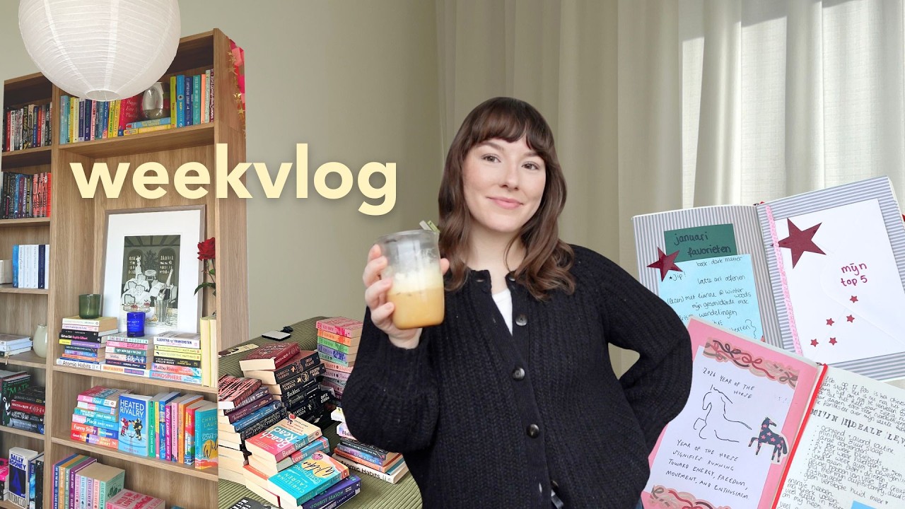 weekvlog 🦢 kringloop vondst, journal shoplog, boekenkast indelen & veel lezen!!