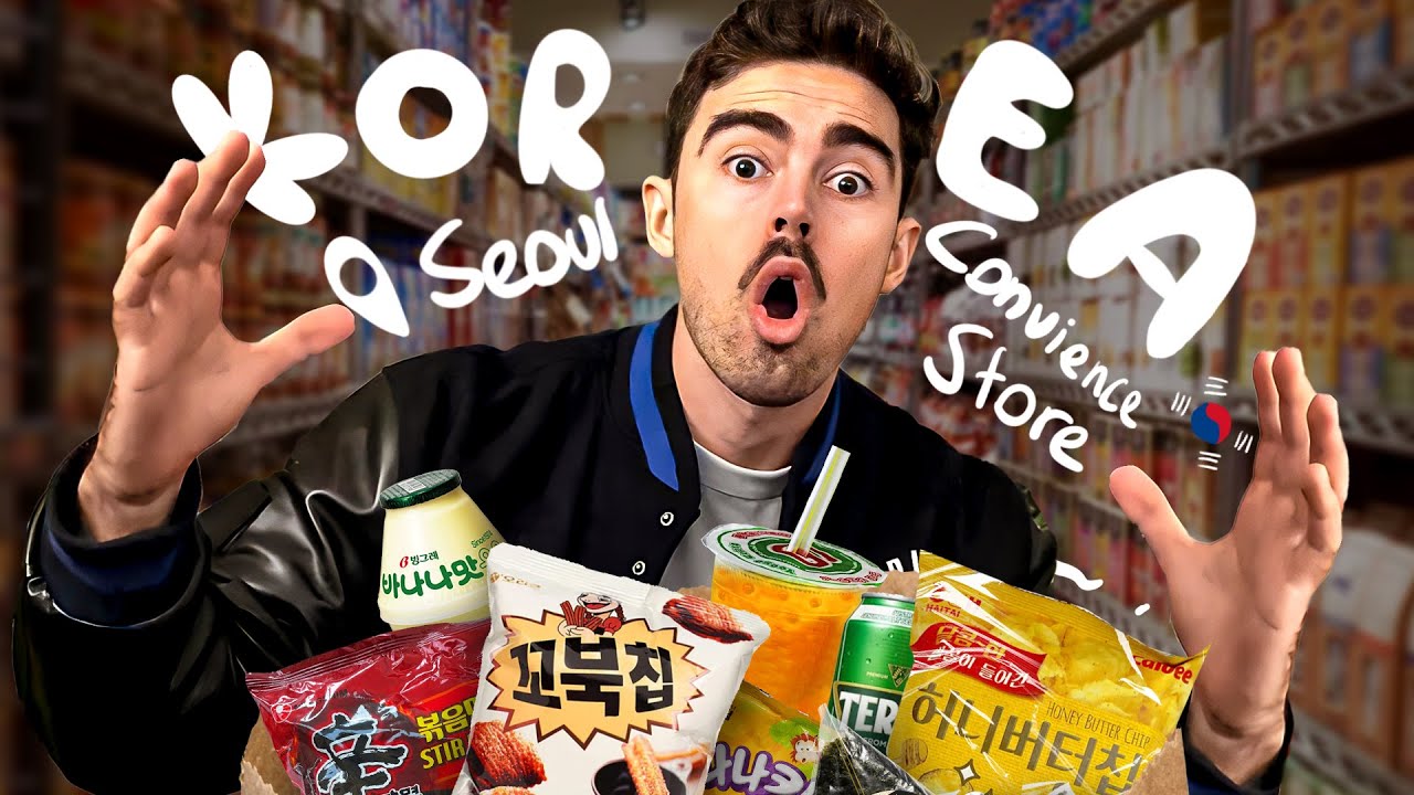 Korean convenience store Mukbang *I ATE EVERYTHING*