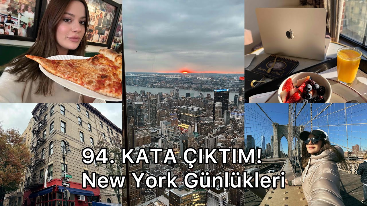 NEW YORK'ta TEK BAŞIMA 94. KATA ÇIKTIM! | Friends Evi, Yemek Turu #newyork #melylog