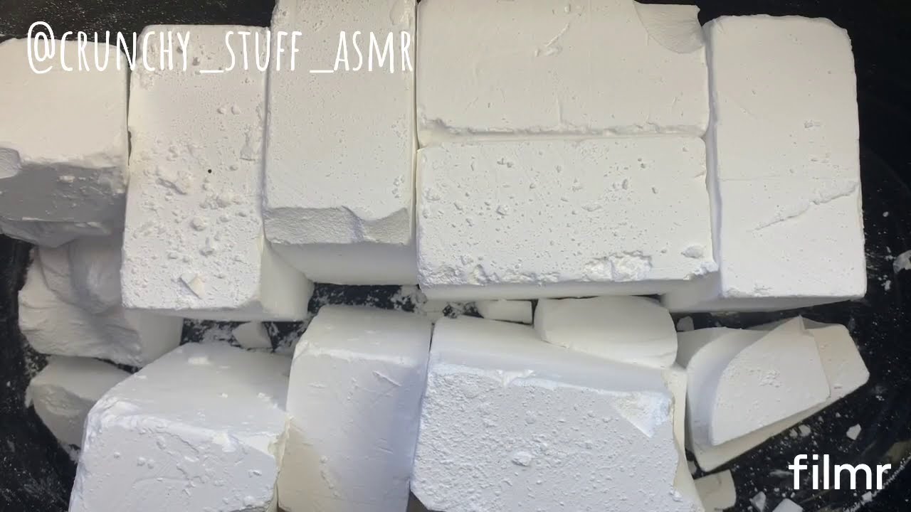 ASMR-400 SUBSCRIBERS🎉 pt 2 /8 GYM CHALK BLOCKS & FAST SPEED #gymchalk #asmrgymchalk #crunchyasmr