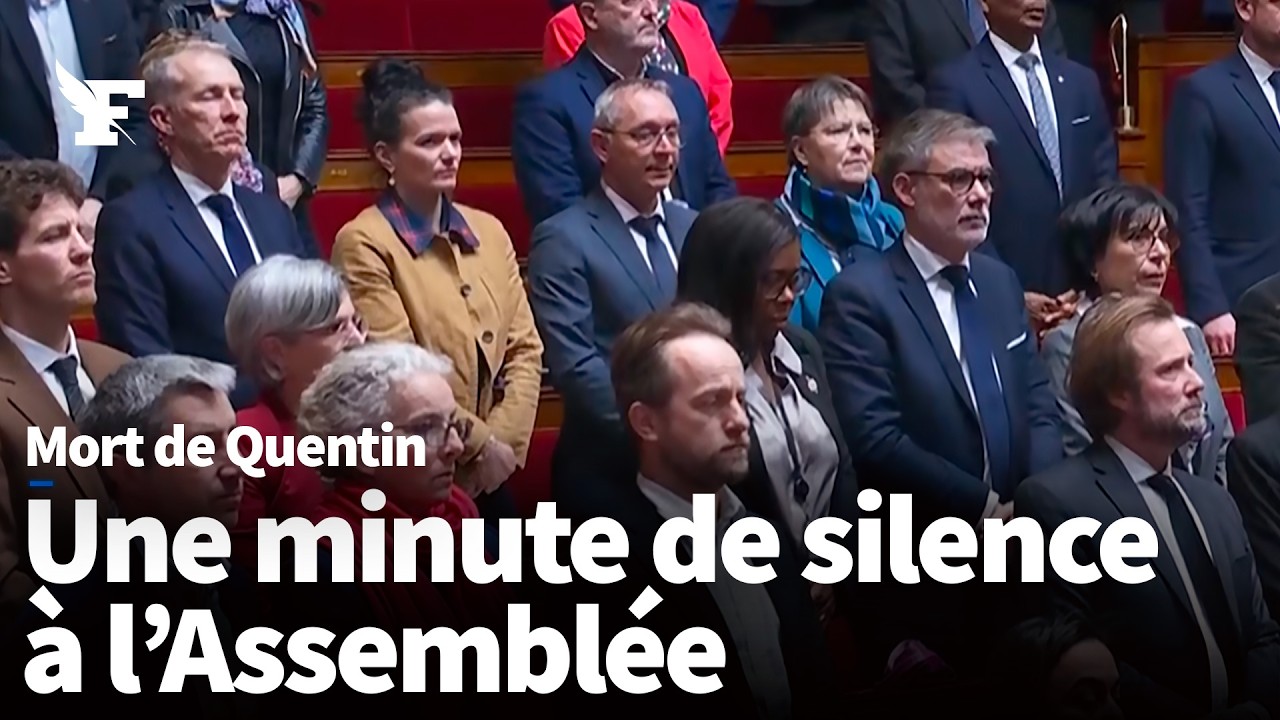 Mort de Quentin : les députés observent une minute de silence à l'Assemblée
