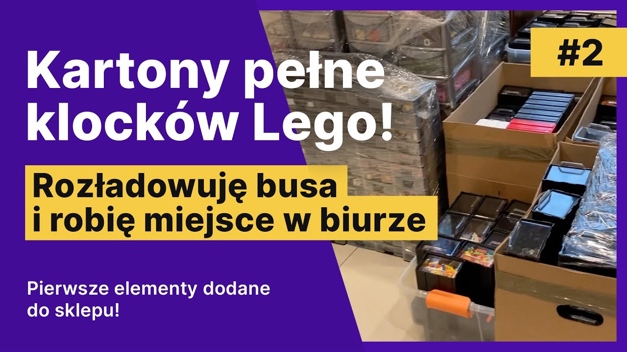 Nowy sklep, więc potrzeba więcej miejsca. Rozładowuję busa i robię miejsce w biurze!