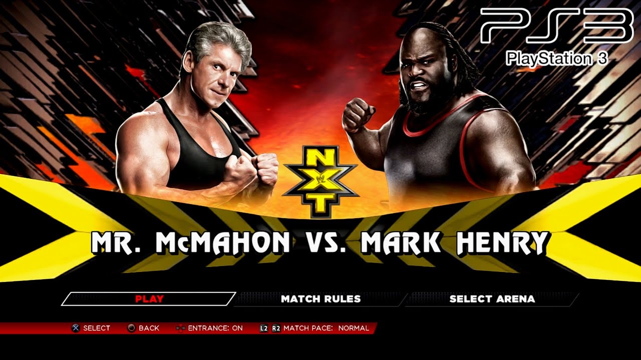 WWE 2K14 PS3 - Mr. McMahon VS Mark Henry - KO Match [2K][mClassic]