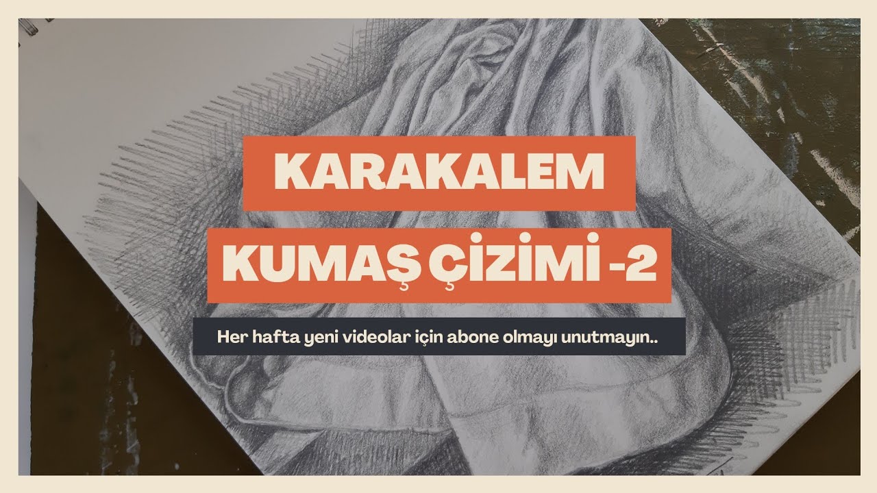 Karakalem kumaş çizimi ve tonlaması | #karakalemçizim #drawingpen #kumaş