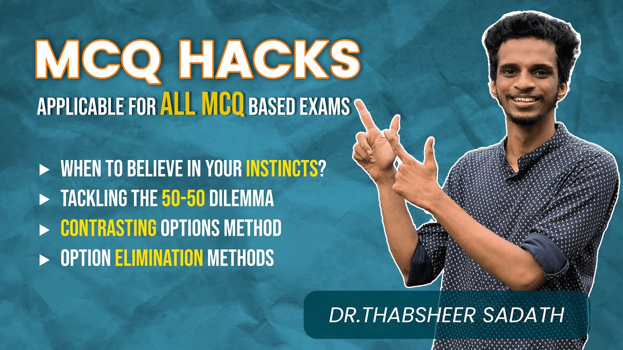MCQ TRICKS - For all MCQ Exams I NEET UG & PG, JEE I Dr Thabsheer Sadath