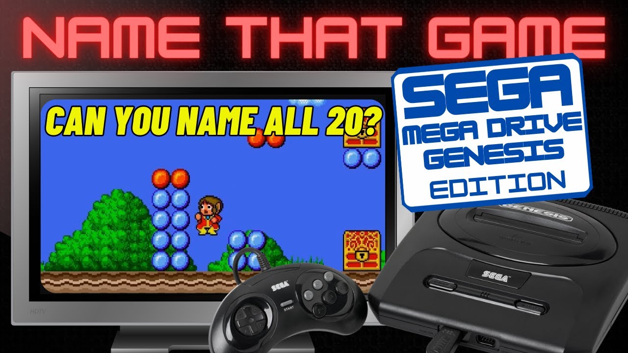 Sega Mega Drive/Genesis video games quiz. Can you name all 20 old school Sega games?