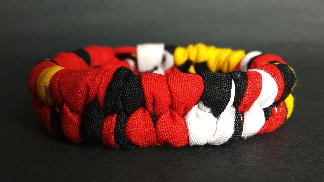 DIY- Como fazer bracelete de sobrevivência com tecido africano, capulana- Antpi Artes
