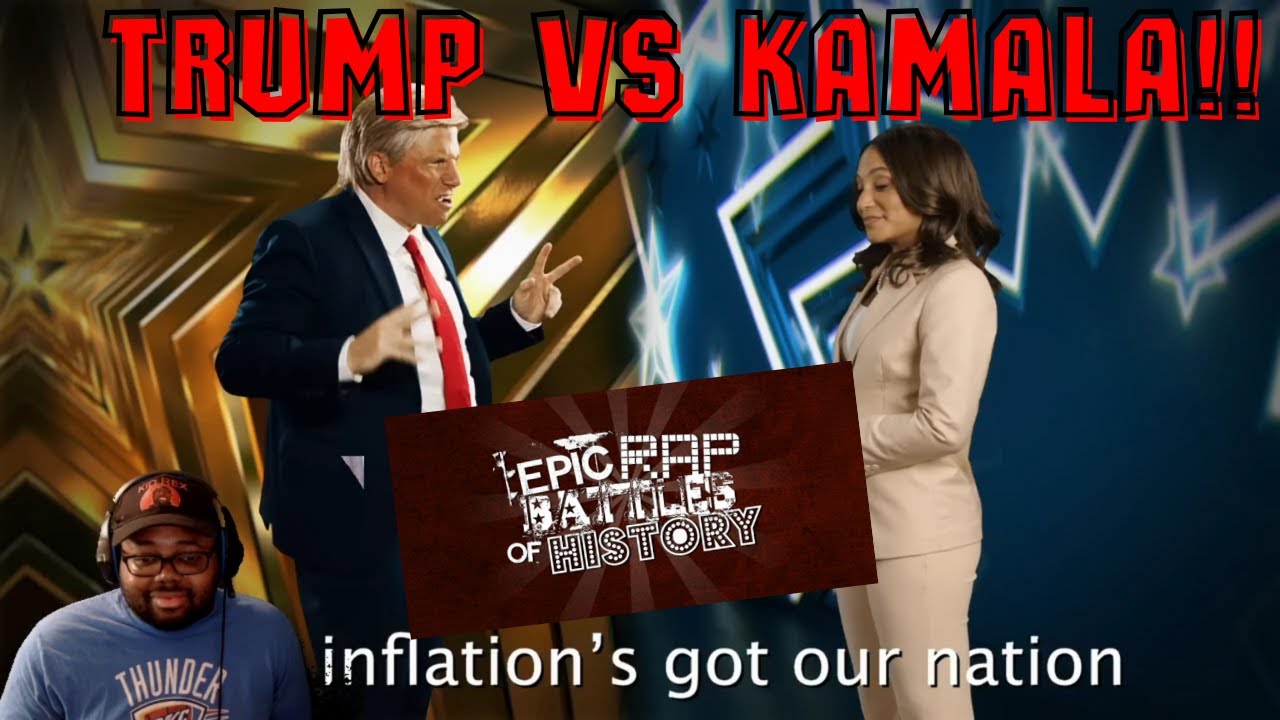 Donald Trump vs Kamala Harris. Epic Rap Battles of History REACTION