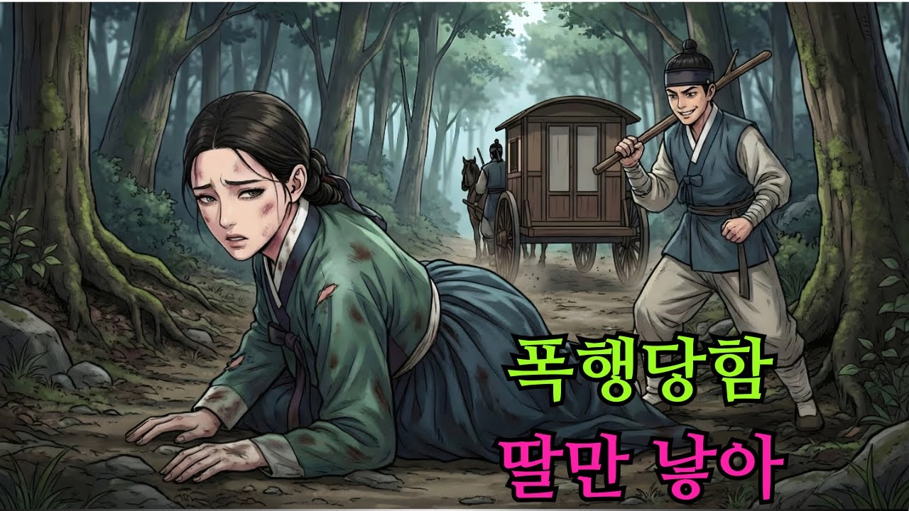 그 여성은 딸만 낳았다는 이유로 남편에게 잔혹하게 폭행당했다.| 민담 | 전설 | 설화 | 옛날이야기불쌍한