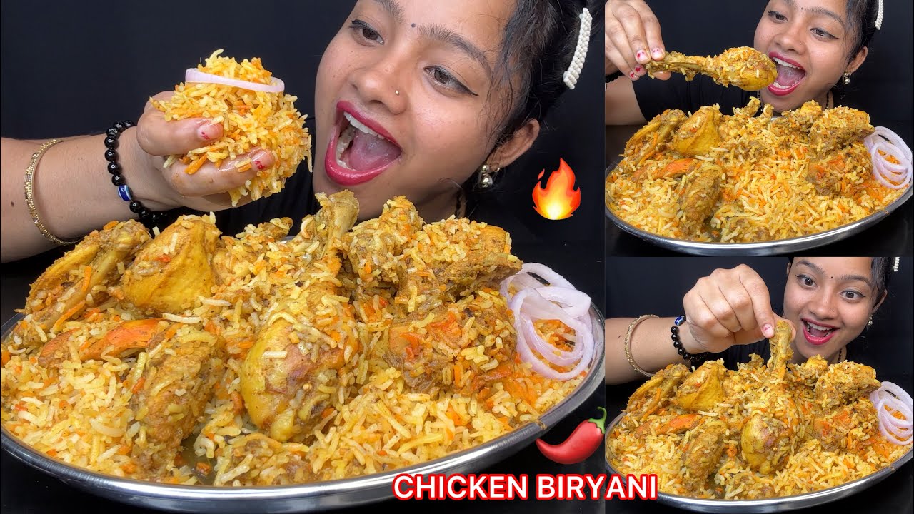 Chicken Biryani 🤤🔥 #biggbites #mukbang #food #eatingshow #chickenbiryani #foodie #nonveg