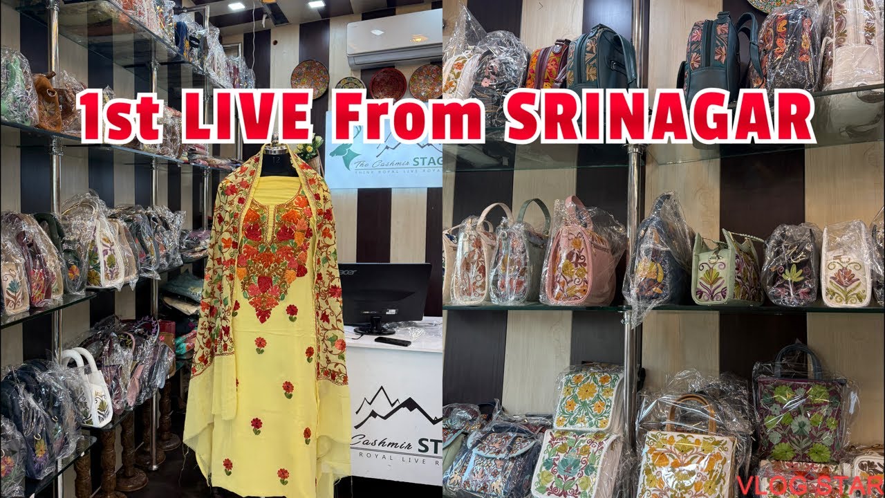 LIVE | KASHMIRI GEORGETTE SUITS AND HANDBAGS | TCS KASHMIR