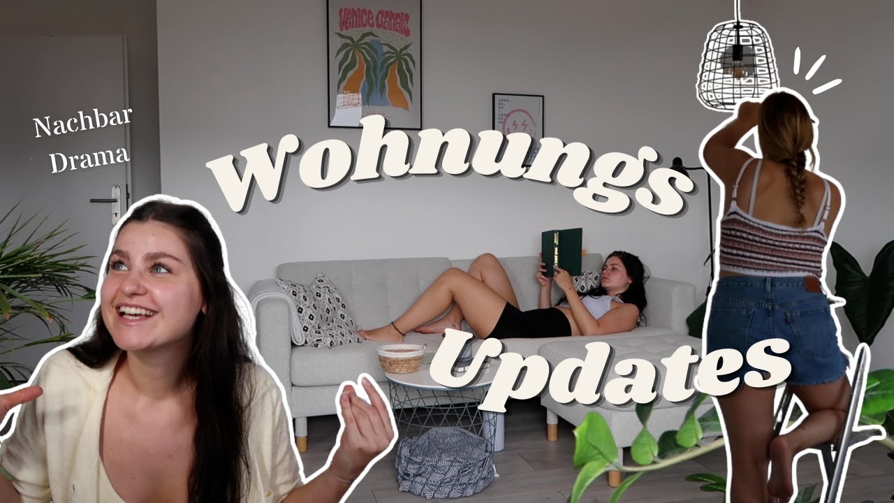 ENDLICH Lampen & POSTER aufhängen, neue PFLANZEN & das NACHBAR-DRAMA | Wohnungsvlog