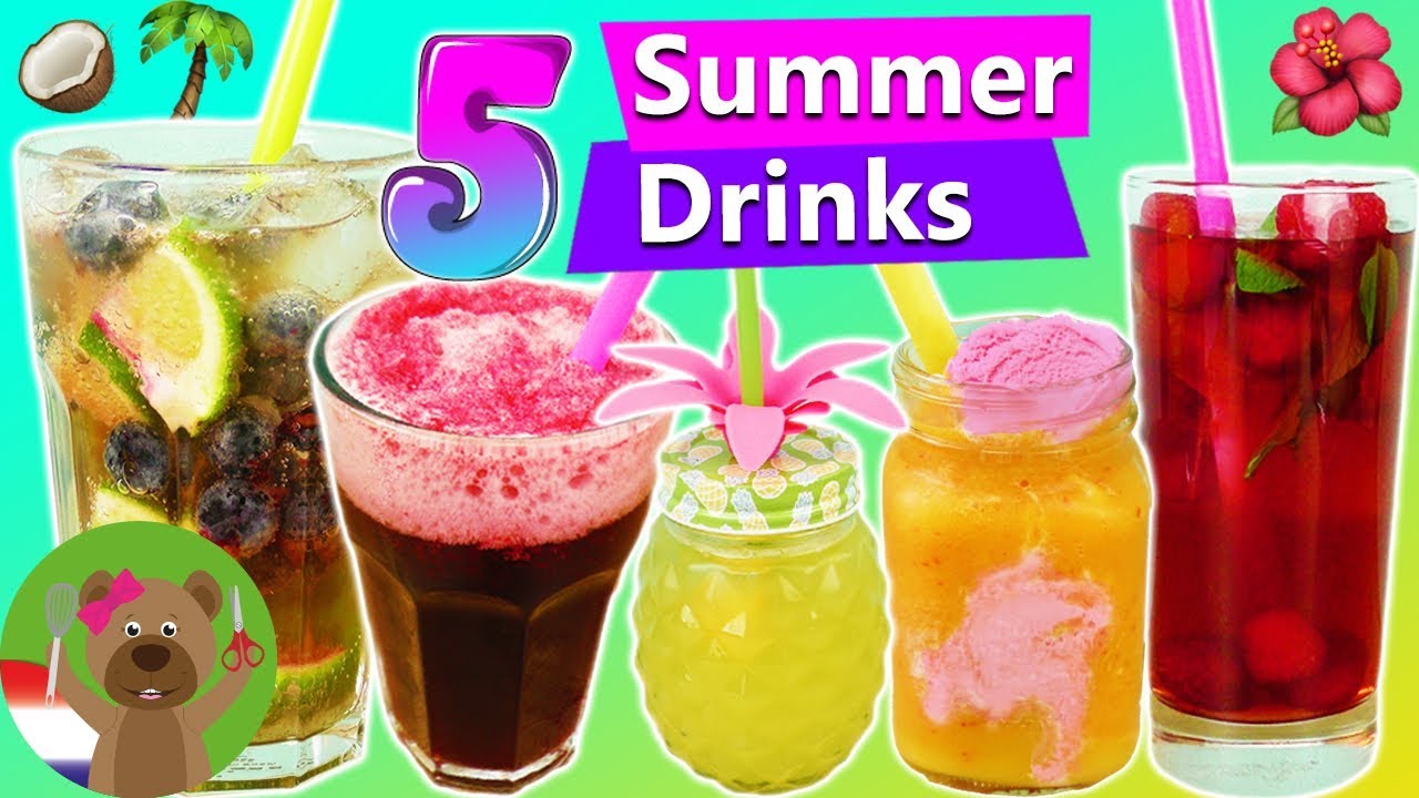 5 lekkere zomerse drankjes zelf maken (zonder alcohol) Ice tea smoothie, frisdrank, cocktail, slushy