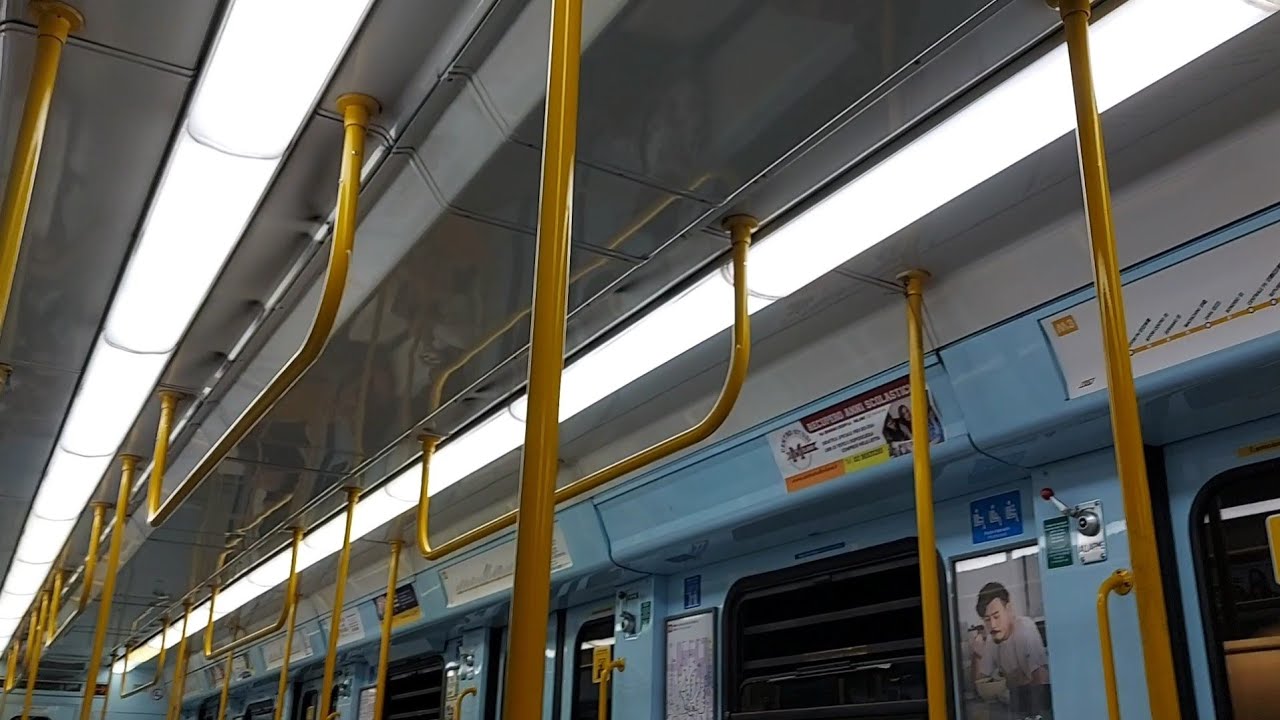Metropolitana di Milano linea M3 viaggio da DUOMO a BRENTA, a bordo del treno SOCIMI SERIE 8000