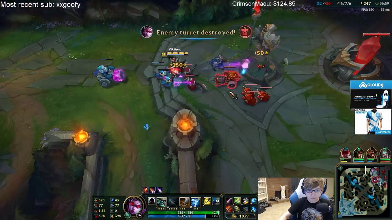 C9 Sneaky INSANE Reaction
