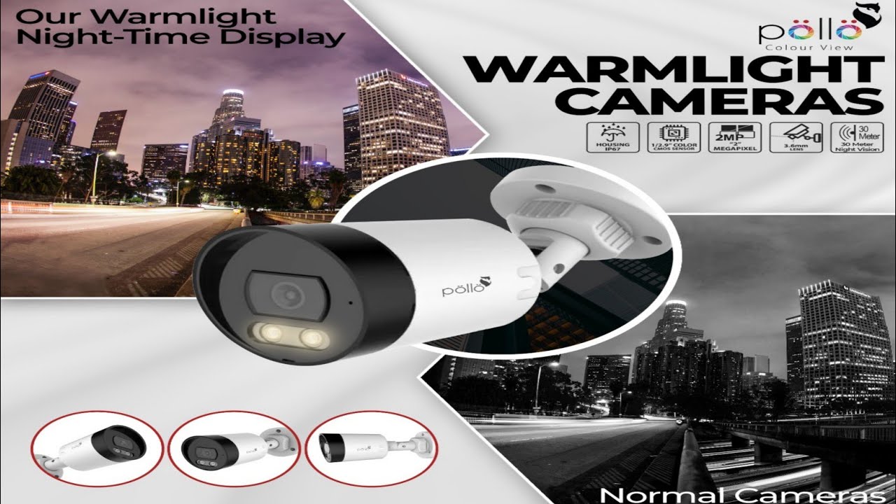 pollo color vu night camera with built in audio mic