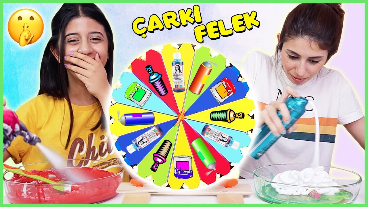 Çarkıfelekten Ne Çıkarsa Slime Challenge Çarkta Slaym Malzemeleri Eğlenceli Çocuk Videosu Dila Kent
