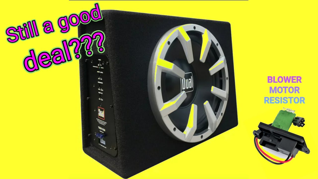 Установка сабвуфера Dual Audio TBX10A! (И резистора для вентилятора)
