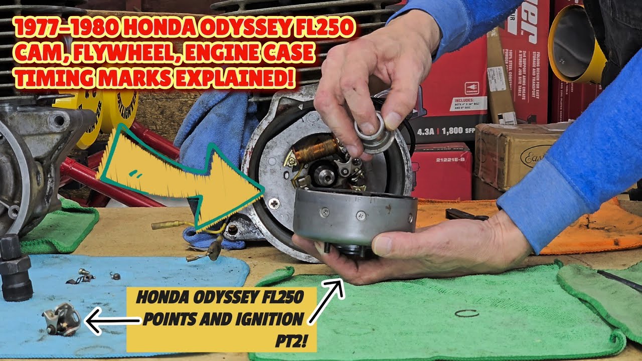 1977-80 HONDA ODYSSEY FL250 IGNITION TIMING EXPLAINED! POINTS AND IGNITION PT2! #odysseylife #honda