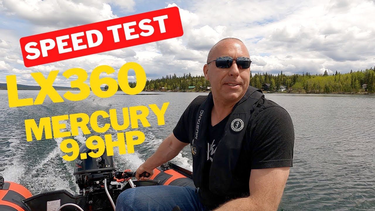 ТЕСТ СКОРОСТИ ︳Stryker LX 360 с двигателем Mercury 9.9 л.с.