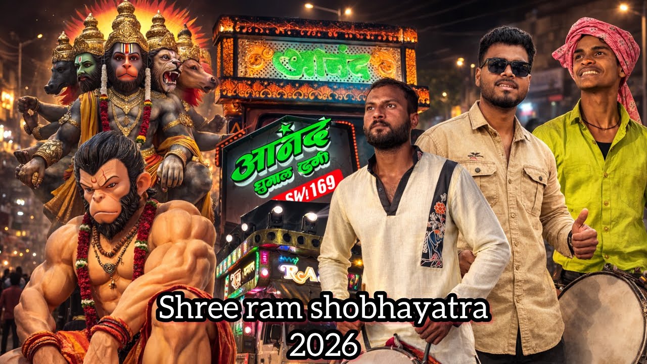 #vlog 67 • shri ram shobhayatra nagpur 2026 • Anand dhumal or raj dhumal ek sath • #dhumal 