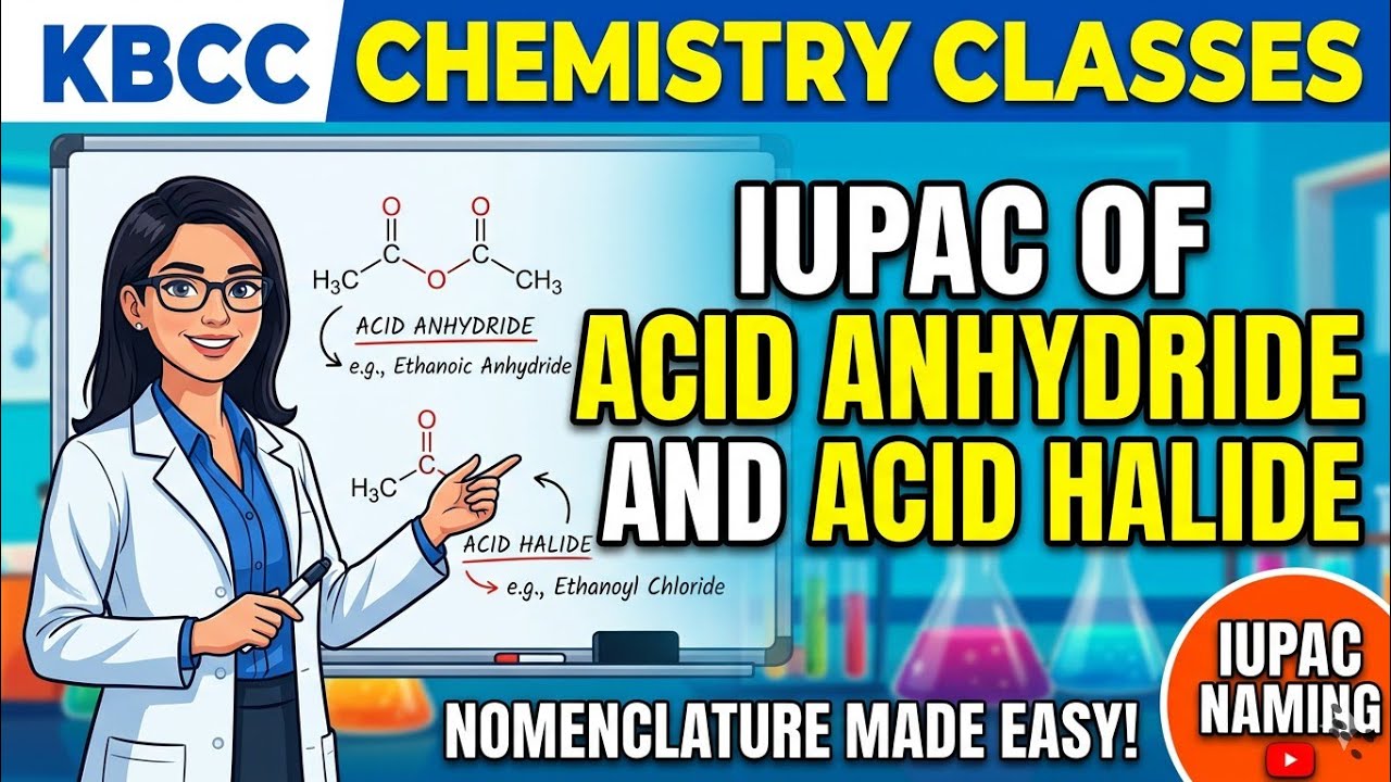 IUPAC OF ACID ANHYDRIDE AND ACID HALIDE 🤩