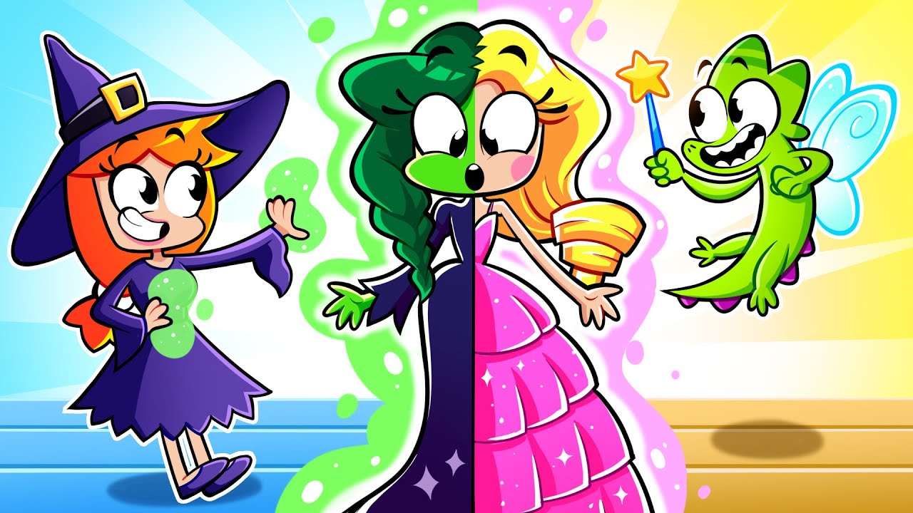 Pink Fairy VS Green Wicked Witch! ✨🧚‍♀️💚 Who Will Win? | Kids Cartoon!