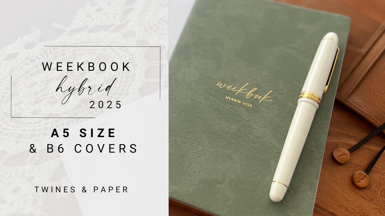 A5 Size Pre-order & B6 Covers | Weekbook Hybrid 2025 | Twines & Paper
