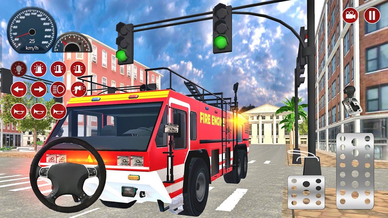 ​🚨 Fire Truck Simulator 2025: Extreme Emergency Rescue Mission! (Realistic Gameplay)