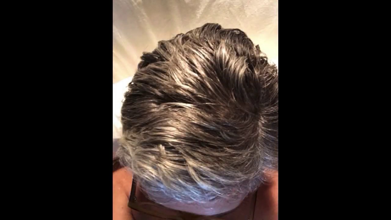 growing grey: from bottle brown to natural grey in 5 months
