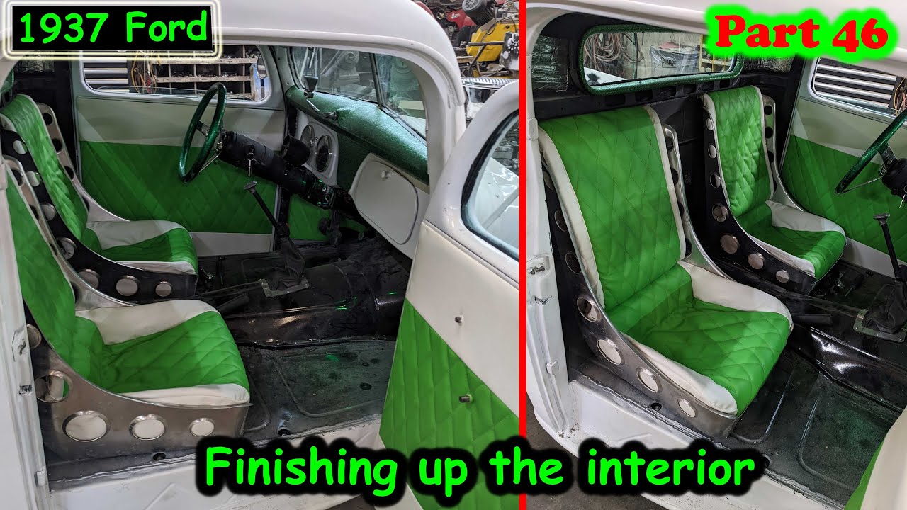 Finishing the diy upholstery job for the 37 Ford hot rod Part 46