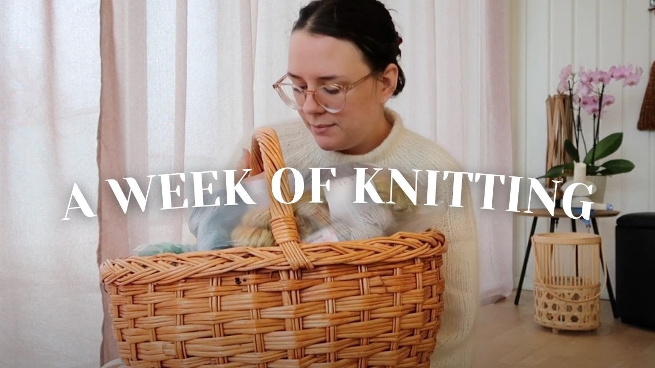 yarn organization, louvre sweater & thrifting a yarn cabinet / a week of knitting no. 2