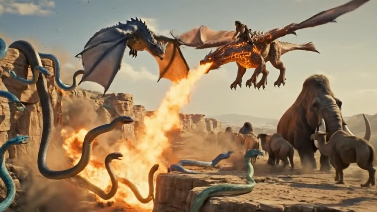 60 Million Years Ago | Prehistoric Humans vs Titanoboa | Rise of the Giant Prehistoric Human Dragon