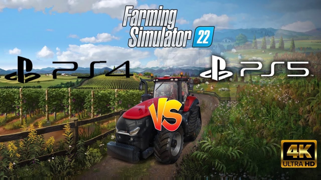 Farming Simulator 22 - 4K 60 FPS - Comparaison PS4 vs PS5