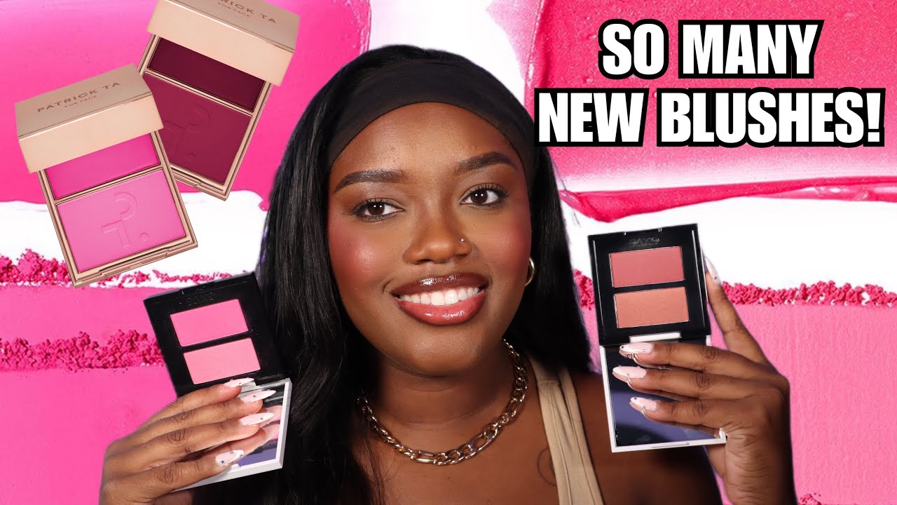 TRYING THE NEW PATRICK TA & GXVE BEAUTY BLUSHES! + COMPARISONS
