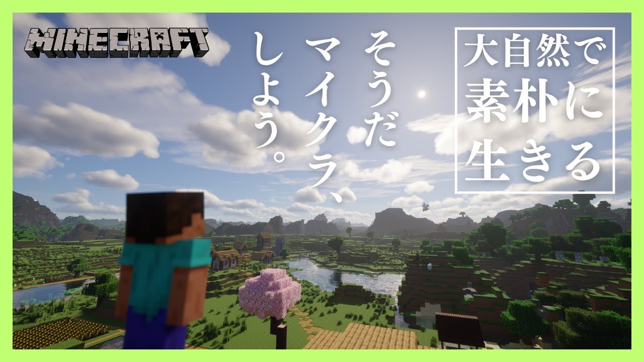 【無言マイクラ】どこか懐かしく、温かいマインクラフト。あなたもきっと癒やされる