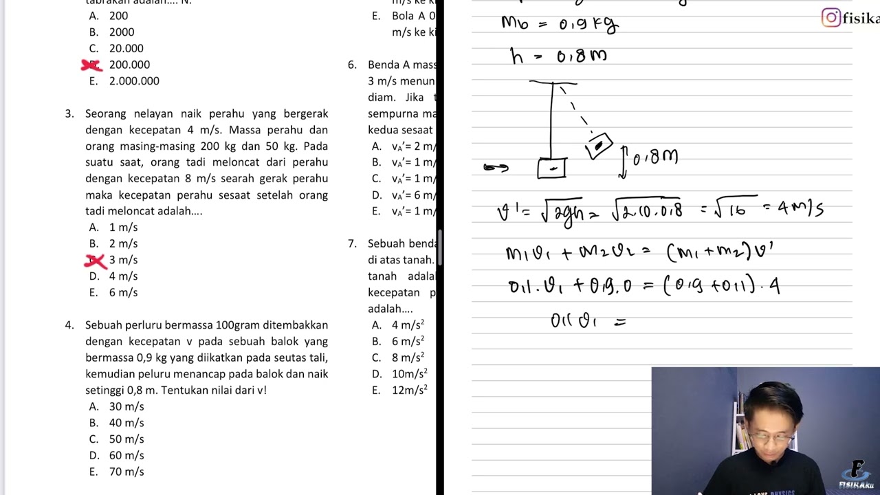 LATIHAN SOAL MOMENTUM DAN IMPULS