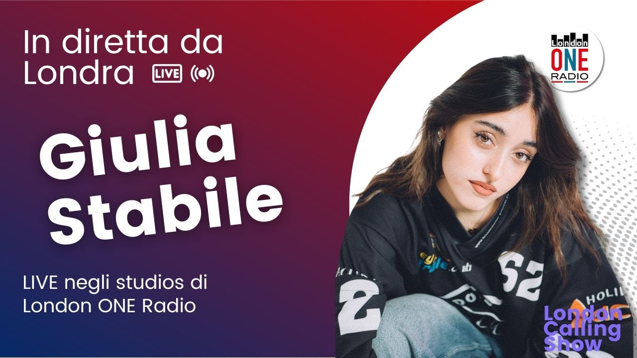 Giulia Stabile negli studios di London ONE Radio