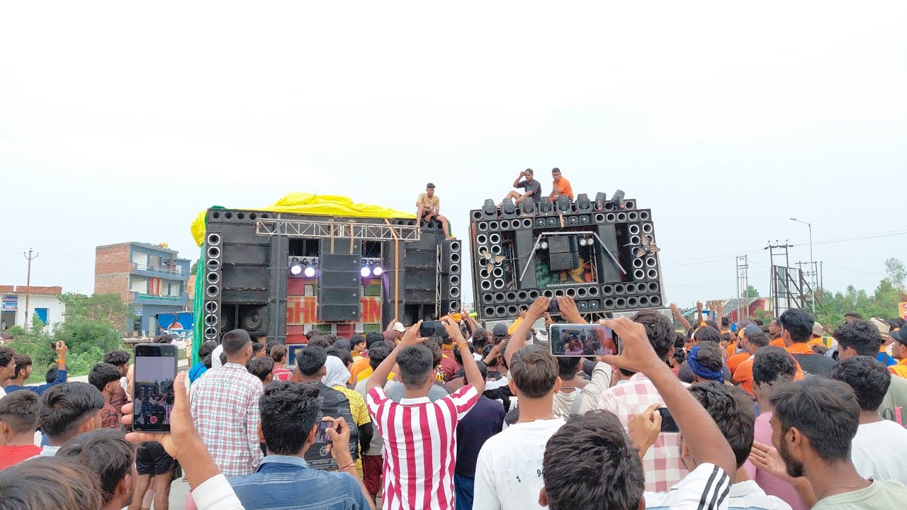 DJ Shubham rock Vs dj anuj Katariya KAVAD YATRA MORADBAD competition 2025 