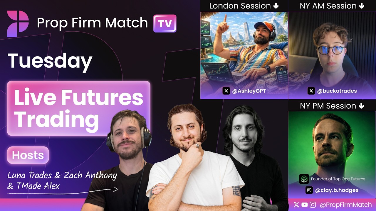 Live Futures Trading | London & New York Session | Prop Firm Match TV